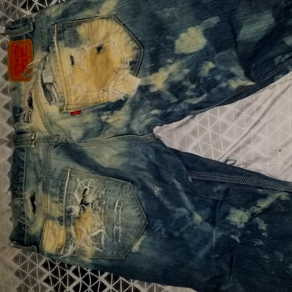Ripped denim